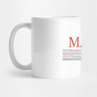 Math Means Mistakes Allow Thinking to Happen Mug